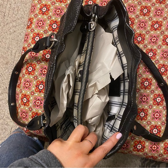 Coach Penelope Pebble Leather Black Handbag Shoulder Bag Purse - Picture 6 of 16